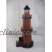 Vintage 100% Real Wooden Nautical Lighthouse Handmade RARE   113193412365